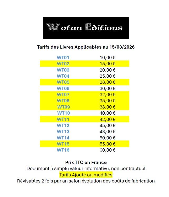 Tarification prix de vente 2